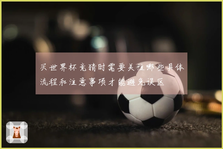 买世界杯竞猜时需要关注哪些具体流程和注意事项才能避免误区