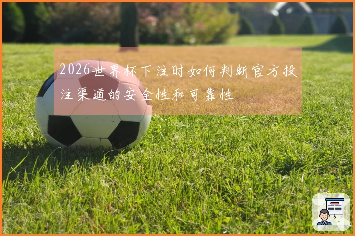 2026世界杯下注时如何判断官方投注渠道的安全性和可靠性